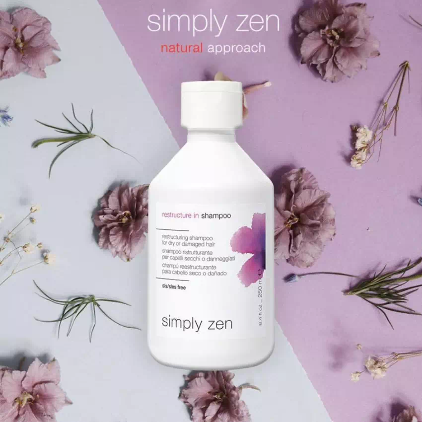 Simply Zen Normalisierendes Shampoo – 250 Ml, Für Fettige Kopfhaut, Mit Pflanzlichen Extrakten, SLS-frei
